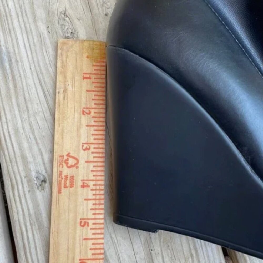 NWOT Azalea Wang None Of Your Business Black Over-the-Knee Platform Boot SZ 7.5 - Picture 12 of 14